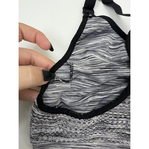 Unbranded Womens Sports Bra Size Unknown Black Heather Racerback PullOn Unpadded - Picture 4 of 9